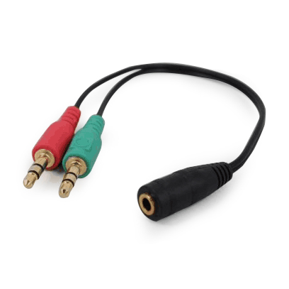 Adaptador Audio Jack Estereo Cablexpert 3,5 H / 2 X Jack 3,5 M Cca-418