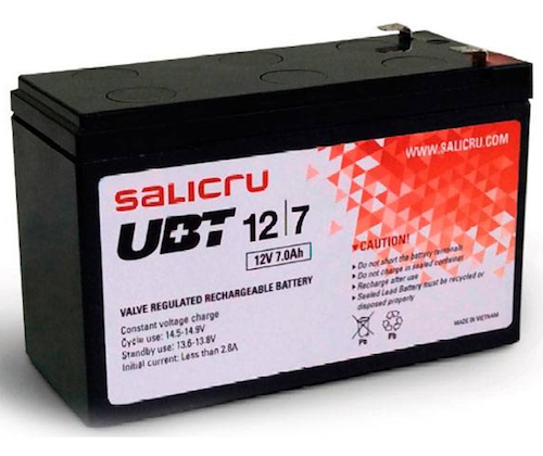 Batería Plomo Salicru 12V 7A (151X65X95) Rae Incluido
