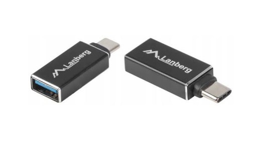 Adaptador Lanberg Usb Tipo C Macho A Usb 3.1 Otg Hembra Ad-Uc-Ua-02