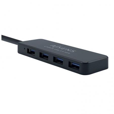 Hub 4 Puertos Usb 3.0 Aisens Negro A106-0399