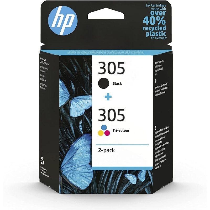 Cartucho Hp 305 Multipack Negro/Color 6Zd17Ae