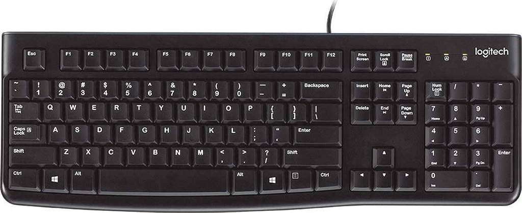 Teclado Logitech K120 Ingles Usb 920-002479 Oem