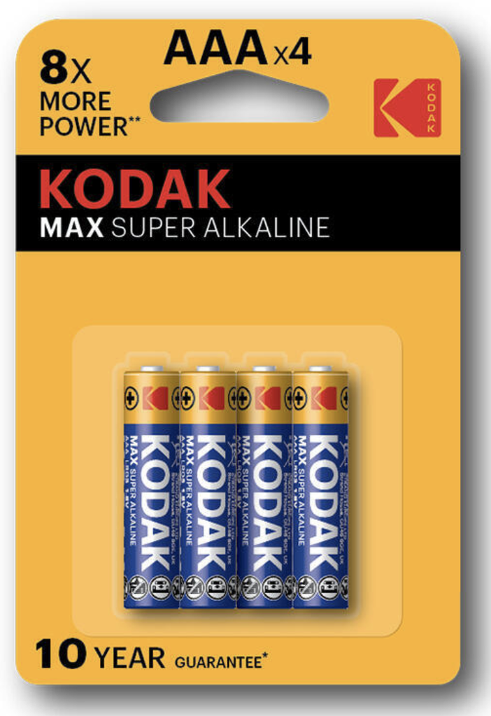Pilas Kodak Max Super Alkaline 1.5V Aaa-Lr03 Bp4