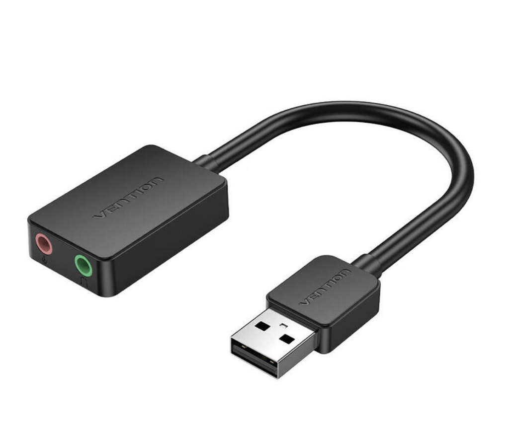 Tarjeta Sonido Usb 2.1 Vention Cdyb0 Negro