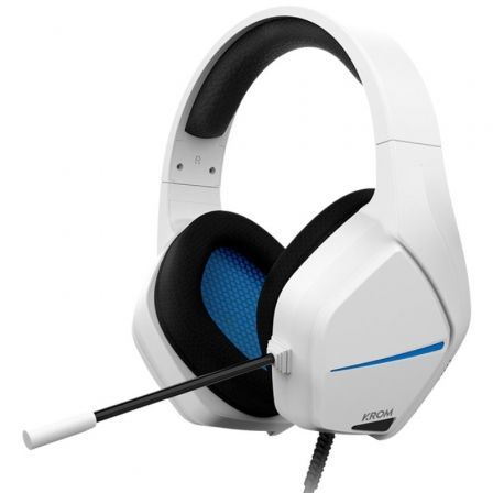 Auriculares Con Micrófono Krom Gaming Kopa Move Blancos Nxkromkopamovewh