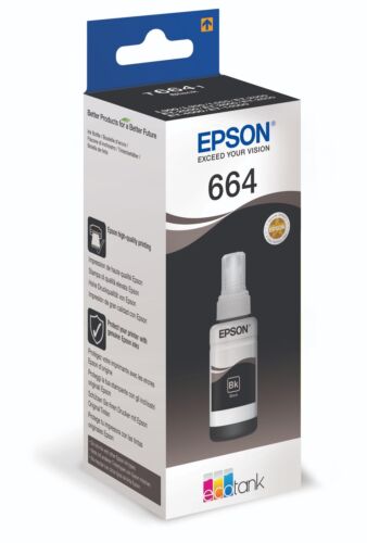 Botella Epson Ecotank T6641 Negro C13t664140