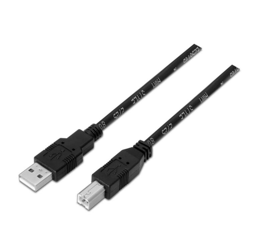 [P2200124] Cable Impresora Usb 2.0 Aisens A-M/B-M 1,8 Mtrs A101-0006