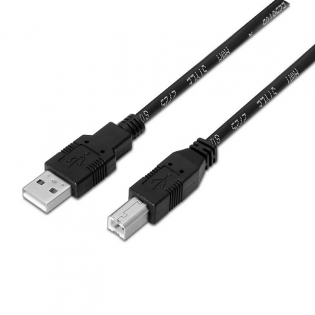 [P2200463] Cable Impresora Usb 2.0 Aisens A-M/B-M 3 Mtrs A101-0007