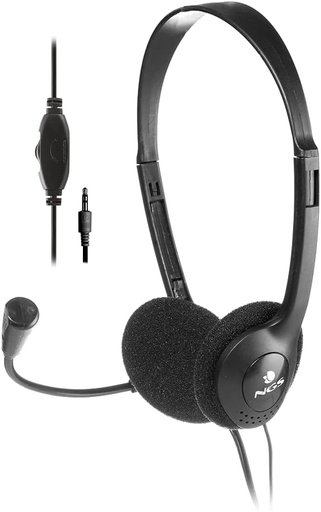 [P2200610] Auriculares Con Microfono Ngs Negro Ms103 Pro