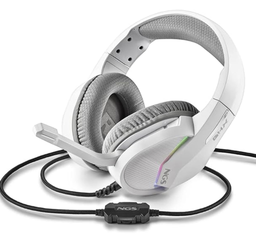 [P2200633] Auriculares Con Microfono Ngs Ghx-515 Blancos