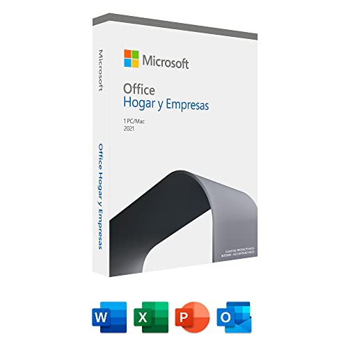 Microsoft Office Hogar y Empresas 2021 1 Usuario Licencia Perpetua